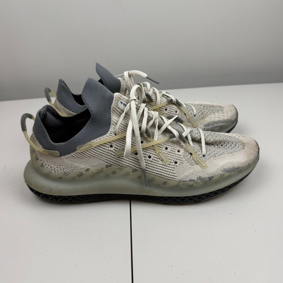 Adidas 4D Fusio Aluminum Gray Core Black Running Shoes S42836 Men's 13 - Picture 4 of 10